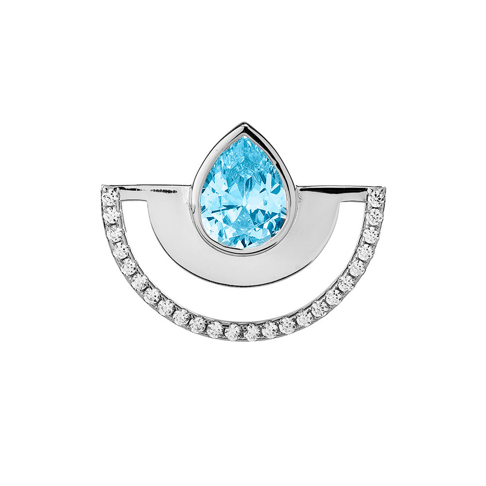 Anello regolabile Colorful Half Round Shine