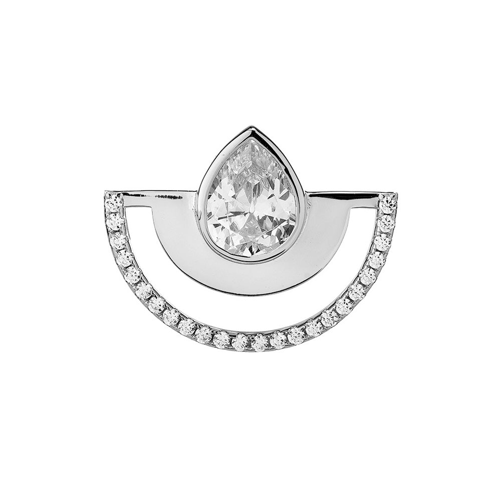 Anello regolabile Colorful Half Round Shine