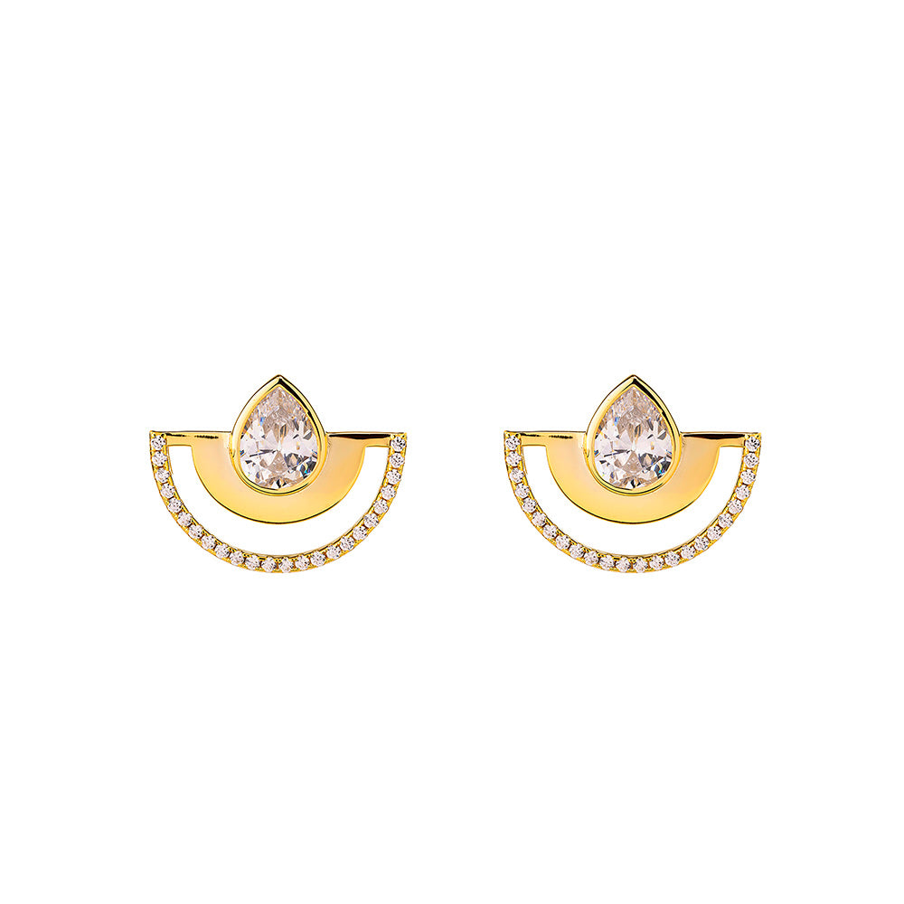 Orecchini Colorful Half Round Shine