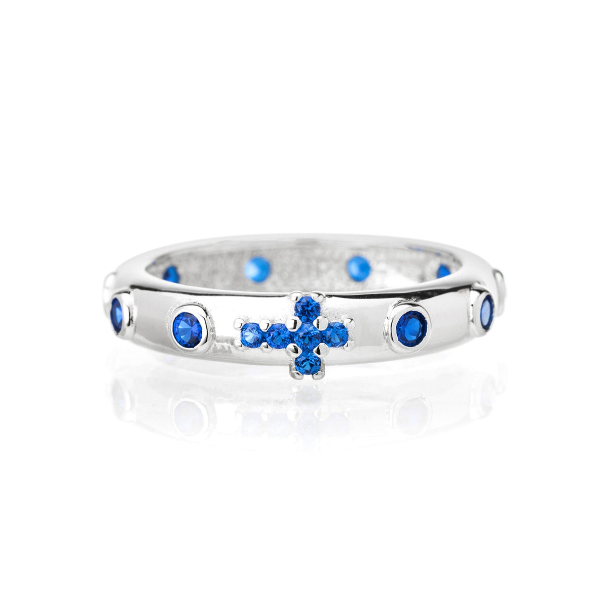 Anello Faith Rosario Liscio