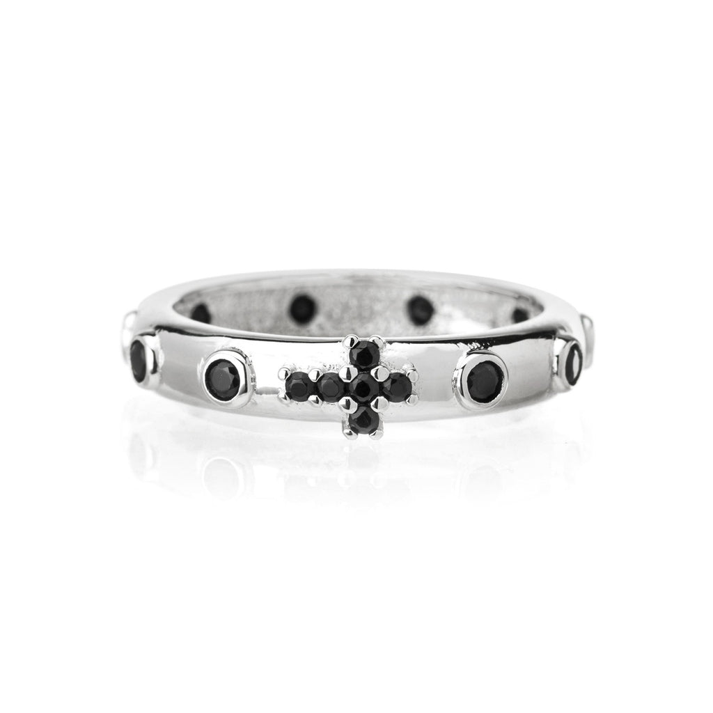 Anello Faith Rosario Liscio
