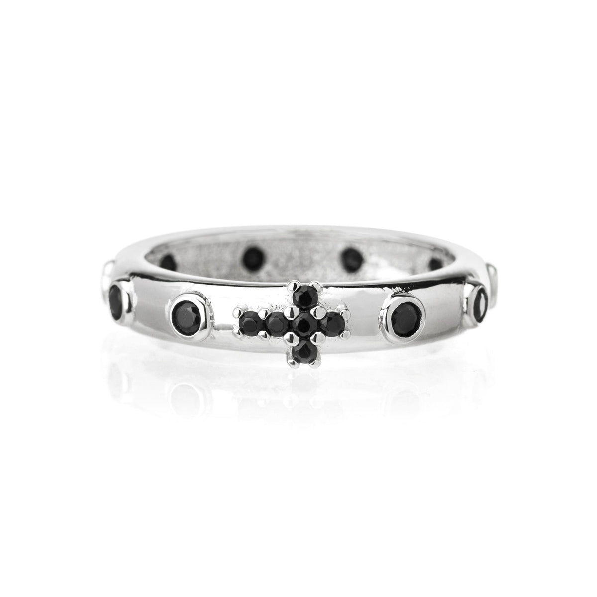 Anello Faith Rosario Liscio