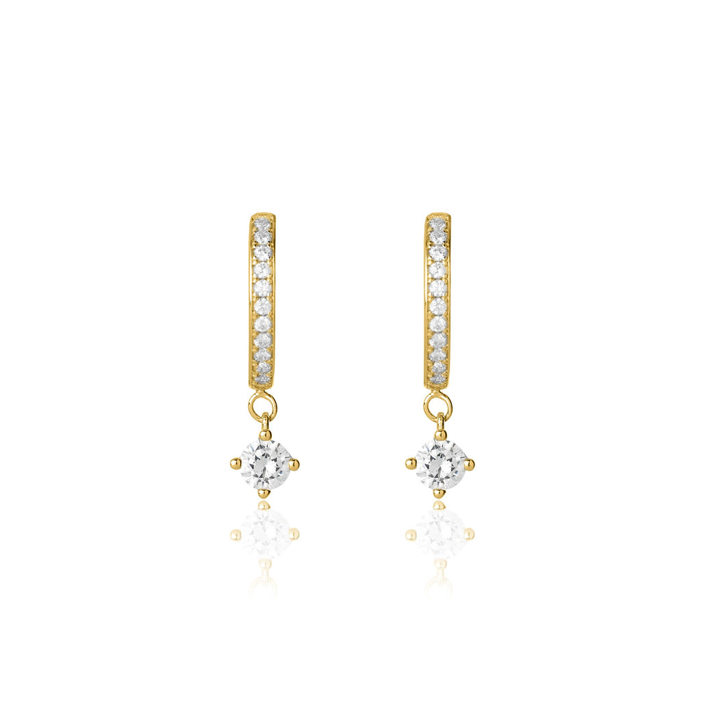 Orecchini deluxe round stone