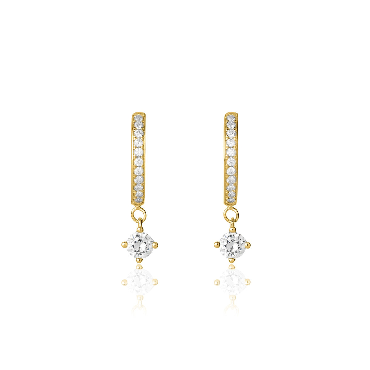 Orecchini deluxe round stone